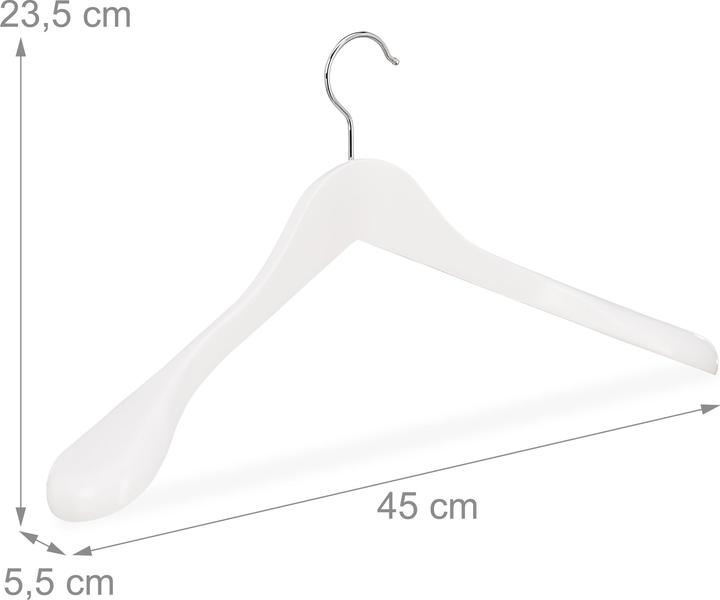 Actual product image Relaxdays Suit Hangers Set of 10, Wide Shoulders (10 x)
