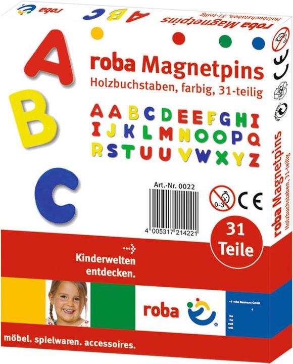 Immagine prodotto Roba lettere magnetiche in legno (31 x)