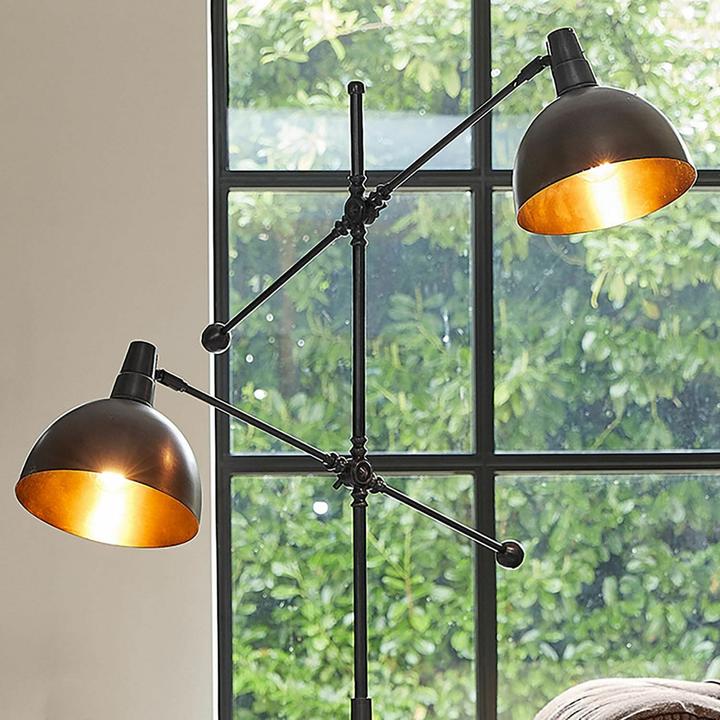 Produktbild Loberon Stehlampe Charmoire antikbraun/schwarz (E27)