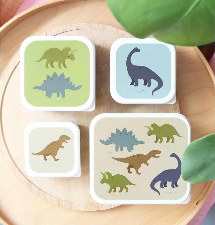 Produktbild A Little Lovely Company ALLC Lunch & Snackbox Dinosaurier SBSEDI38