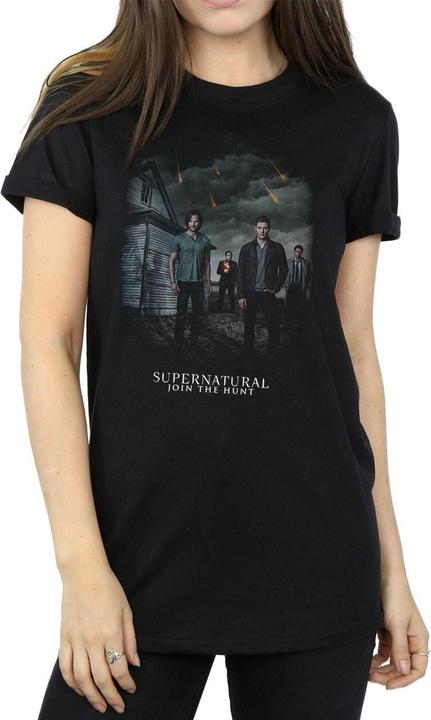 Supernatural Join The Hunt Meteoritenschauer Baumwolle Boyfriend TShirt