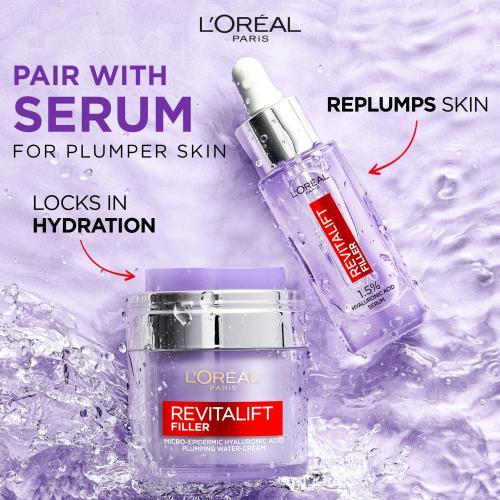 Produktbild L'Oréal Paris Revitalift Filler HA Plumping Water-Cream (50 ml, Tagescreme)