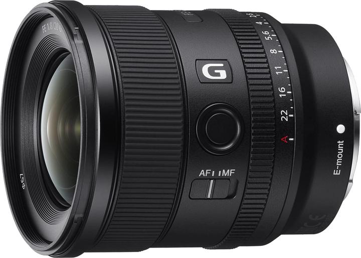 Sony FE 20mm f/1.8 G (Sony E, Full-frame)