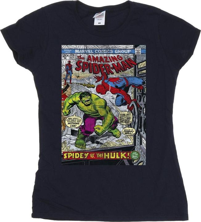 Image du produit - T-shirt SPIDER-MAN VS HULK COVER - Femme (S)