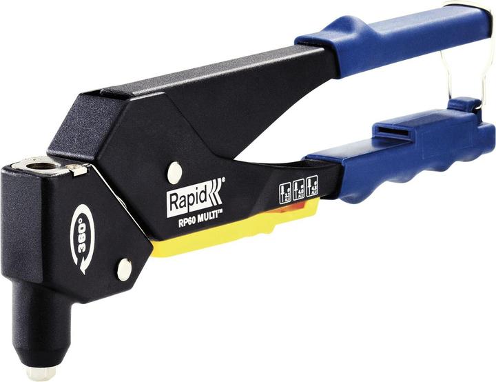 Immagine prodotto Rapid RP60 Pinza multipla per rivetti ciechi con testa rotante (48 mm)