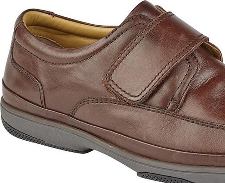 Produktbild Roamers Leder Wide Fit Klettverschluss Schuhe (43)