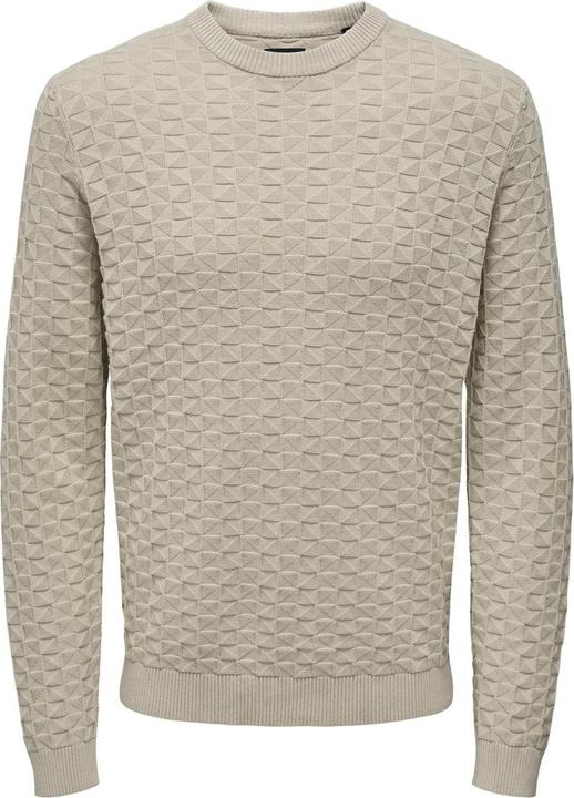 Only & Sons Onskalle Reg 12 Struc Crew Knit Noos