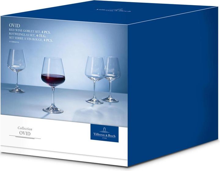 Actual product image Villeroy & Boch Red wine glass set 4pcs Ovid (59 cl, 4 Glasses, Red wine glasses)
