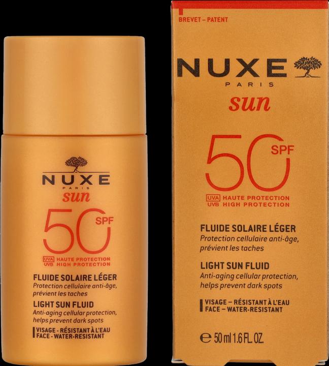 Actual product image Nuxe Sun Light Fluid (Sun lotion, SPF 50, 50 ml, 150 g)