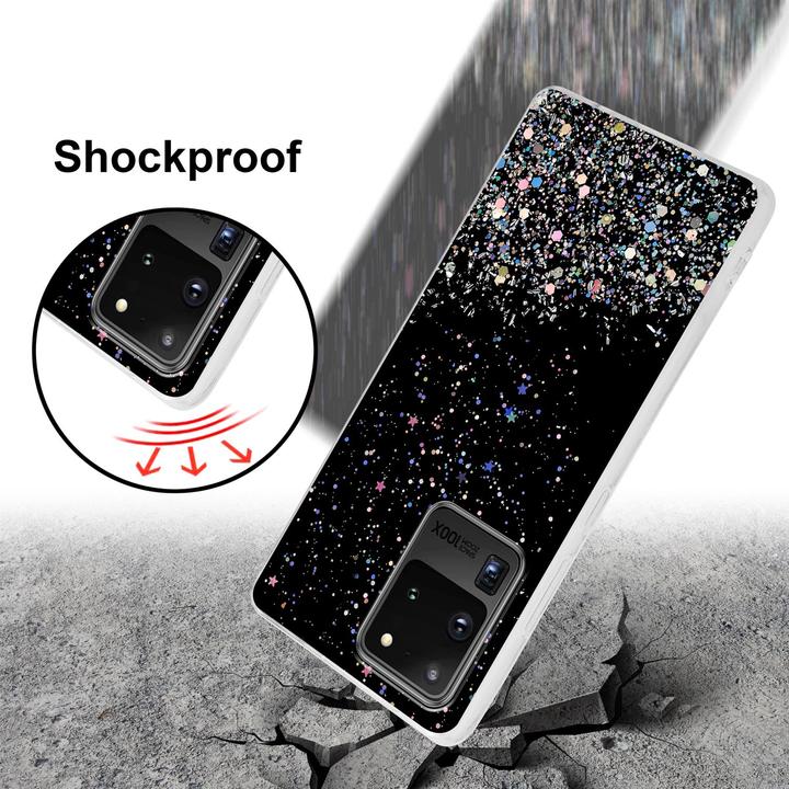 Actual product image Cadorabo TPU cover sparkling glitter (Samsung Galaxy S20 Ultra)