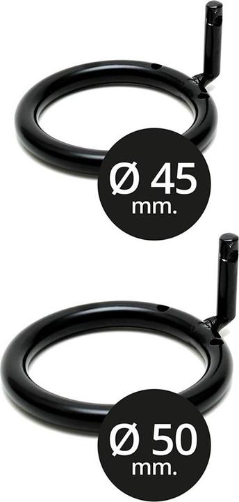 Actual product image Rimba Metal Male Chastity Device with 2 Padlocks