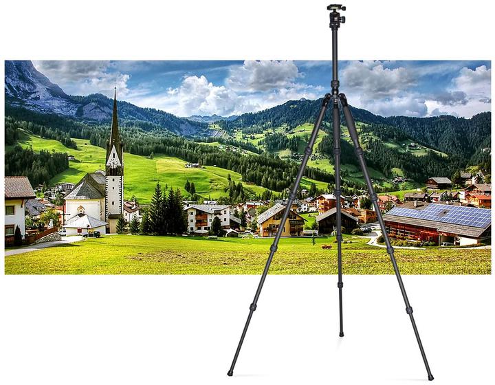 Immagine prodotto Sirui T-1005 Treppiede Allrounder in alluminio con testa K-10II (Metallo)
