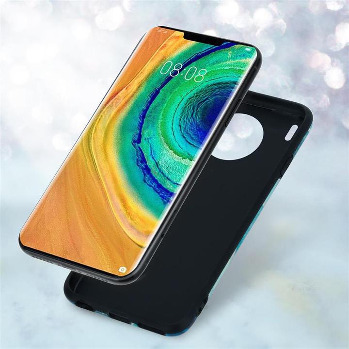 Image du produit Cadorabo Couverture IMD TPU Marbre coloré (Mate 30 Pro)