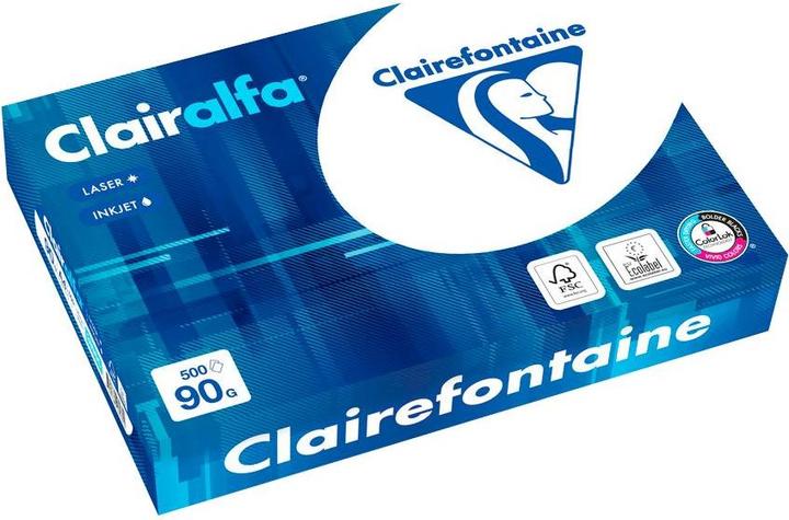 Immagine prodotto Clairefontaine Scatola A4 carta per fotocopie 90 grammi Clairalfa (90 g/m², 2500 x, A4)