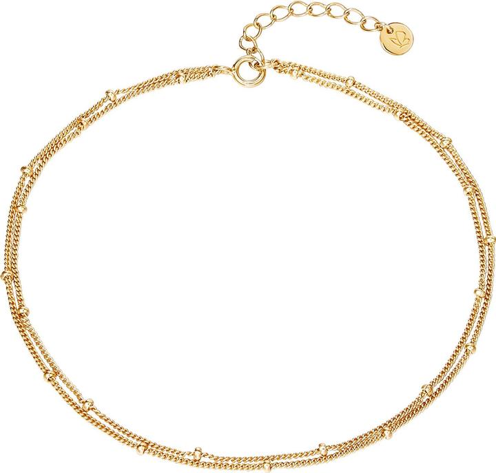 Glanzstücke München Damen Sterling Silber gelbgold 22,0 cm Basiskette + 3,0 cm Verlängerung - 23940 (Sterling Silber, 22 cm)