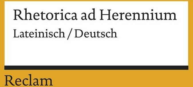 Image du produit Rhetorica ad Herennium (Allemand, Thierry Hirsch, 2019)