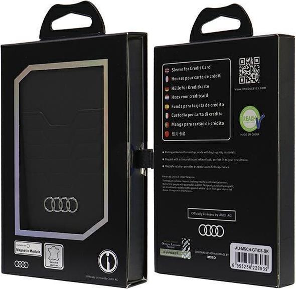 Immagine prodotto Audi Portafoglio in pelle con slot per schede Stand MagSafe nero AU-MSCH-GT/D3-BK
