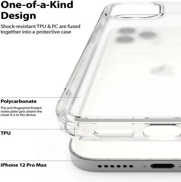 Image du produit Ringke iPhone 12 Pro Max Case Fusion Matte Clear (Apple iPhone 12 Pro Max)
