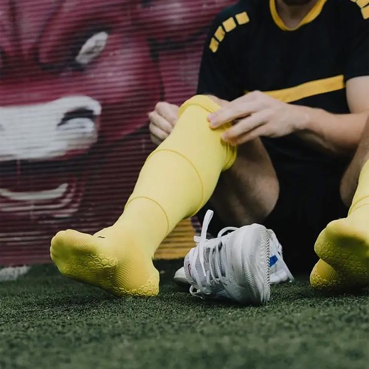 Produktbild NovoSoxx Fussballstulpen One Size Stutzen Röhrensocke Tube Socke Tubxx Gelb (One Size)