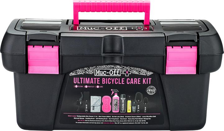 Ultimate Bicycle Kit (1800 ml, Fahrradreiniger, Kettenreiniger, Universal-Schmiermittel, Schwamm, Pflegeset)