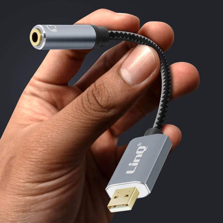 Actual product image LinQ USB / 3.5mm jack adapter U3530 (USB-A, 3.5mm jack)