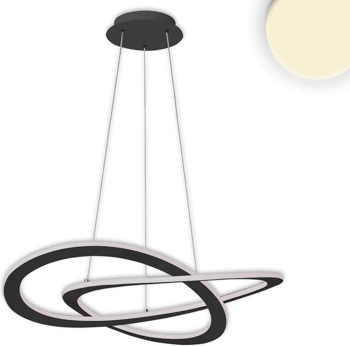 Image du produit Isoled Suspension LED Design 600, noir, 40W, rond, 3000K, intensité lumineuse variable