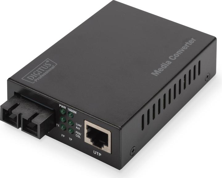 Image du produit Digitus Convertisseur de média Gigabit 10/100/1000Base-TX vers 1000Base-SX Alimentation incluse SC femelle
