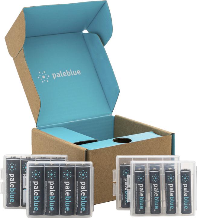 Pale Blue Kit di sostenibilità USB-C (confezioni da 2AA e 2AA) (16 pz., AA, AAA, 1560 mAh)