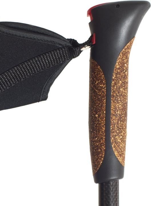 Produktbild Steinwood Carbon Nordic Walking Stöcke verstellbar mit Teleskop und Klemmverschluss mit extra Gummipuffer (135 cm)