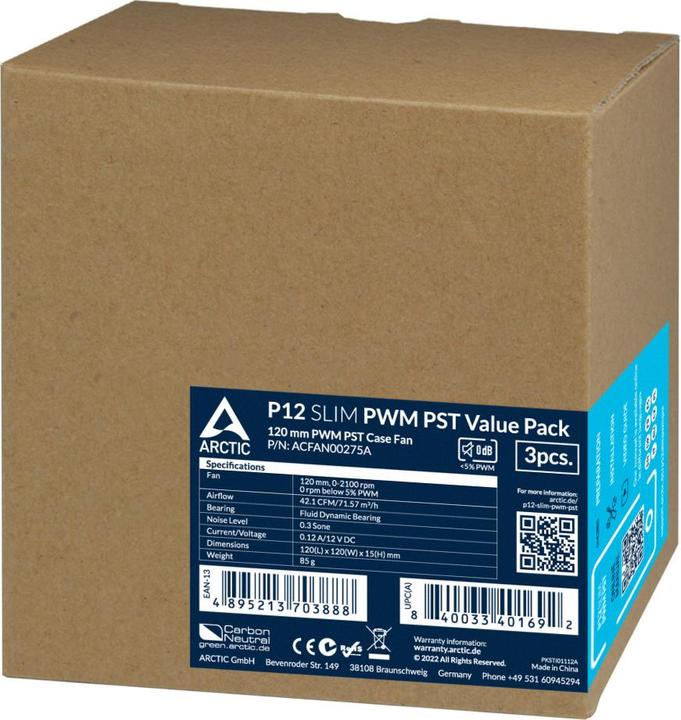 Immagine prodotto Arctic P12 Slim (120 mm, 3 x)