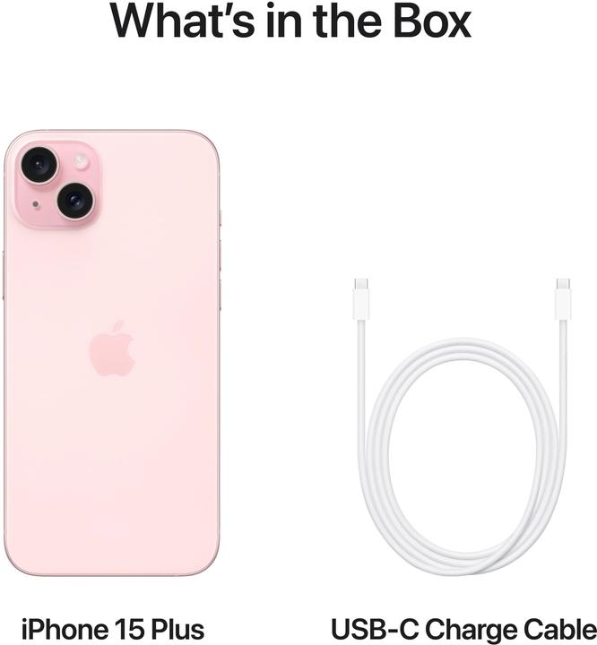 Actual product image Apple iPhone 15 Plus (128 GB, Pink, 6.70", SIM + eSIM, 48 Mpx, 5G)
