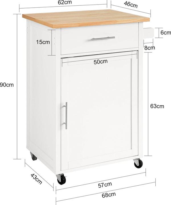 Actual product image SoBuy Kitchen trolley