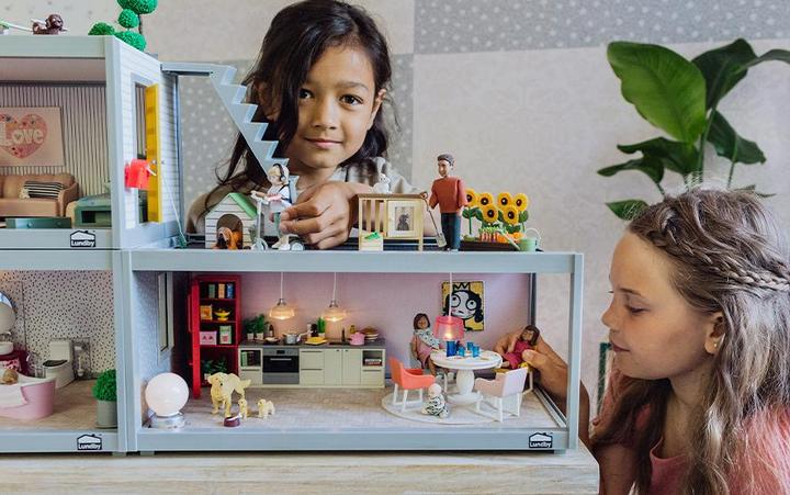 Produktbild Micki Lundby Set Garten + Hundehütte