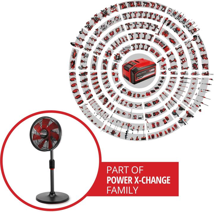 Image du produit Einhell Bodenventilator GE-CF 18/320 P Li-Solo Schwarz