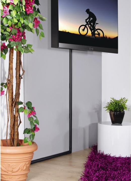 Produktbild Hama Alu-Kabelkanal, halbrund, 110 x 3,3 x 1,8 cm, Schwarz (Kabelkanal, 110 cm)