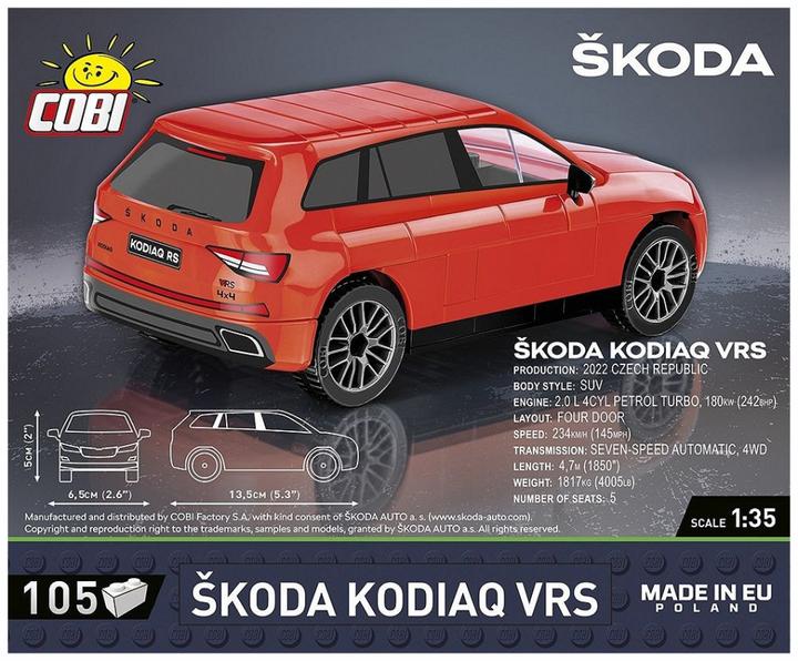 Immagine prodotto Cobi Škoda Kodiaq VRS, modello, 105 pezzi, da 5 anni