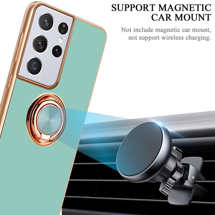 Actual product image Cadorabo Case for Samsung Galaxy S21 ULTRA in TPU with camera protection and ring LM089 Style (Samsung Galaxy S21 Ultra)