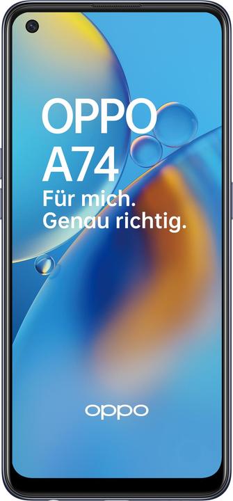 Produktbild OPPO A74 (128 GB, Fluid Black, 6.50", Dual SIM, 48 Mpx, 4G)
