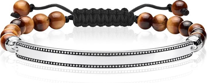 Thomas Sabo Armband Braun (24 cm, Silber)