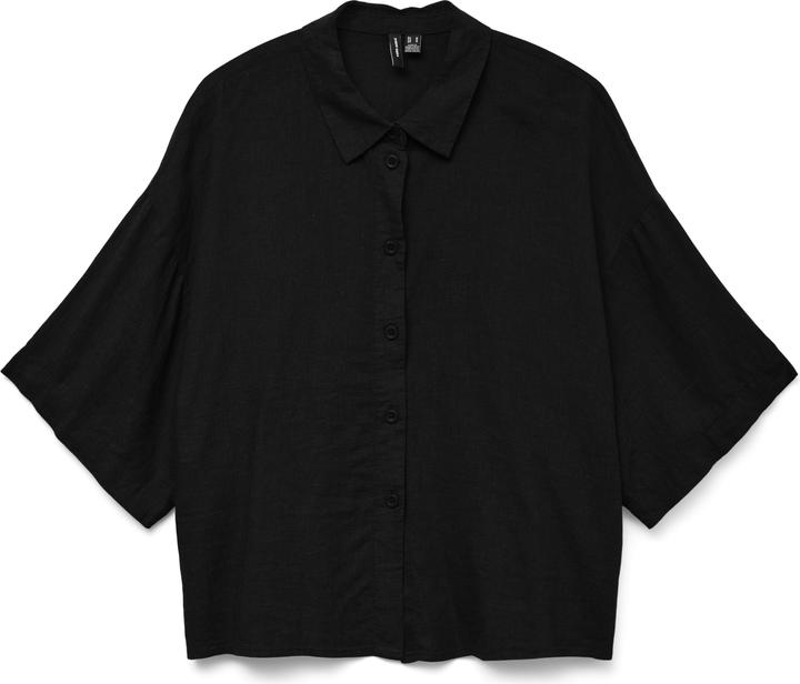 Vero Moda Vmlinn Linen 2/4 Short Shirt Wvn Noos