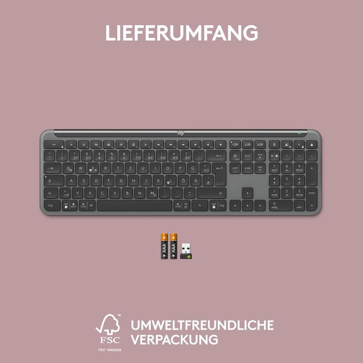 Produktbild Logitech K950 Signature Slim (DE, Kabellos)