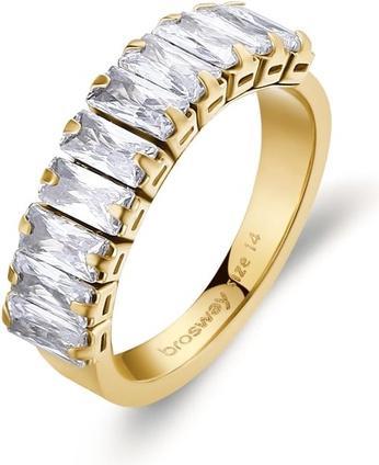 Actual product image Brosway Desideri BEIA002 sparkling gold-plated ring with zircons - Circuit: 52 mm (52)