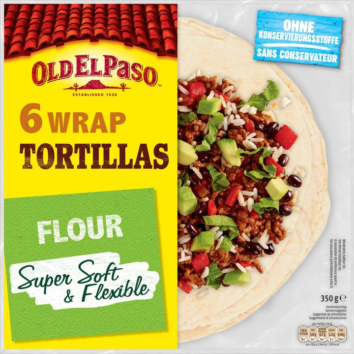 Immagine prodotto Old El Paso Wrap Tortillas 6 pezzi (350 g)