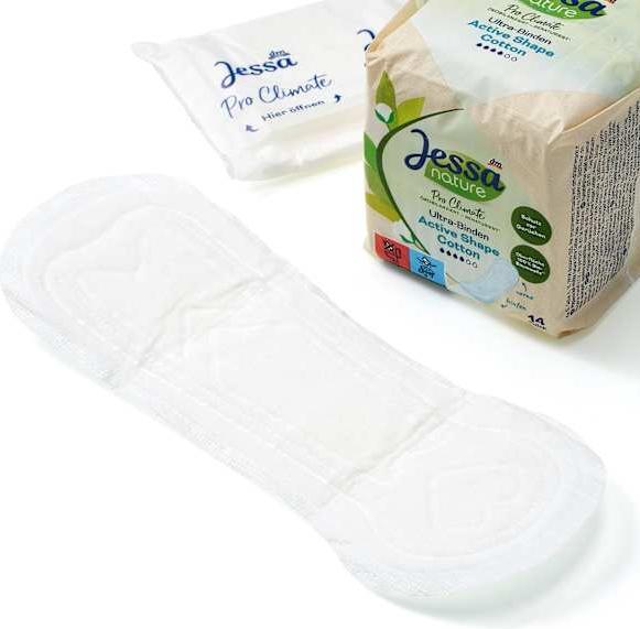 Produktbild dm Jessa Ultra-Binden Nature Active Shape (Damenbinden)