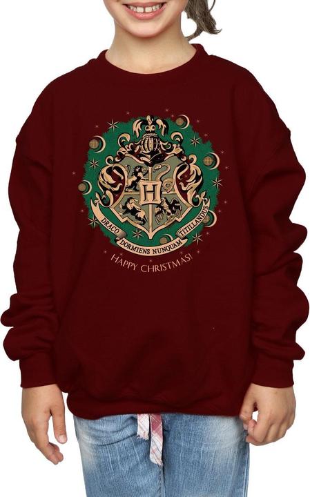 Actual product image Girls Christmas Wreath Sweatshirt (140, 146)