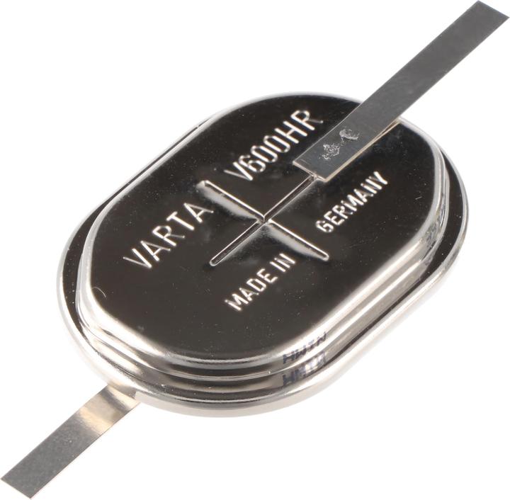 Immagine prodotto Varta Batteria V600HR ricaricabile NiMH a bottone con etichetta a saldare Z (1 pz., 600 mAh, Batteria + Caricabatterie)