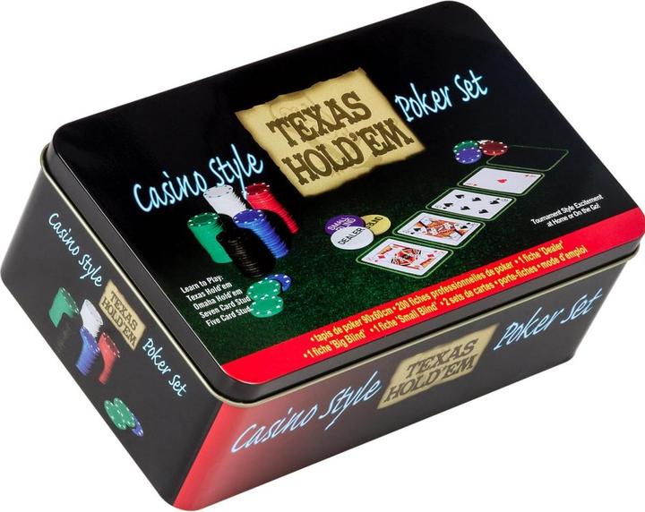 Actual product image Games Planet Poker set 200 chips metal box