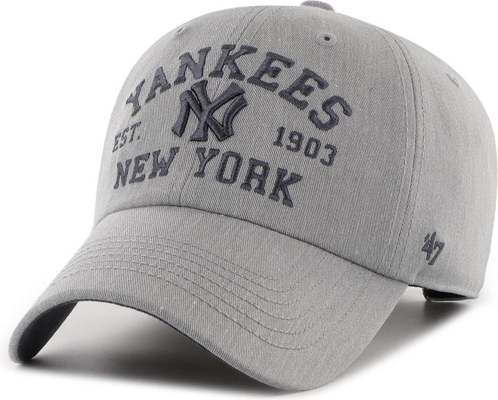 47 Brand Clean Up Cap - MAULDREN New York Yankees grau