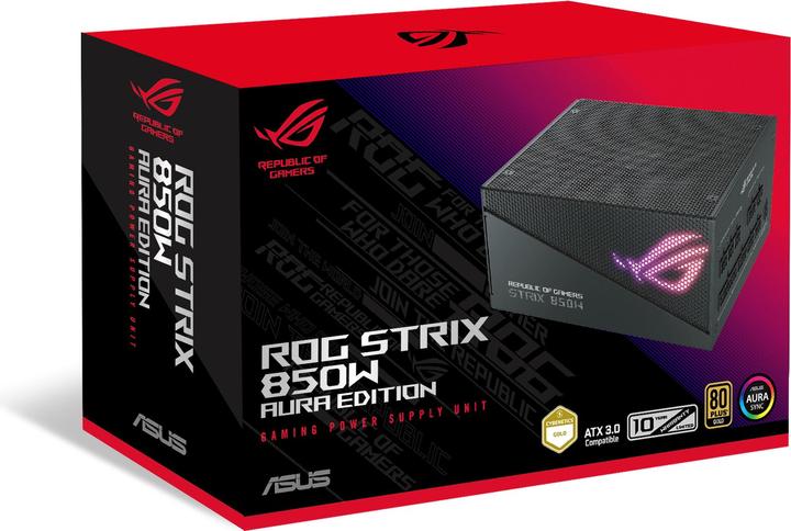 Actual product image ASUS PSU ROG STRIX 850W Gold Aura Edition (850 W)