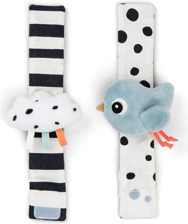 Produktbild Done by Deer Rasseln & Greiflinge Rasselarmband 2er Pack - Happy Clouds -